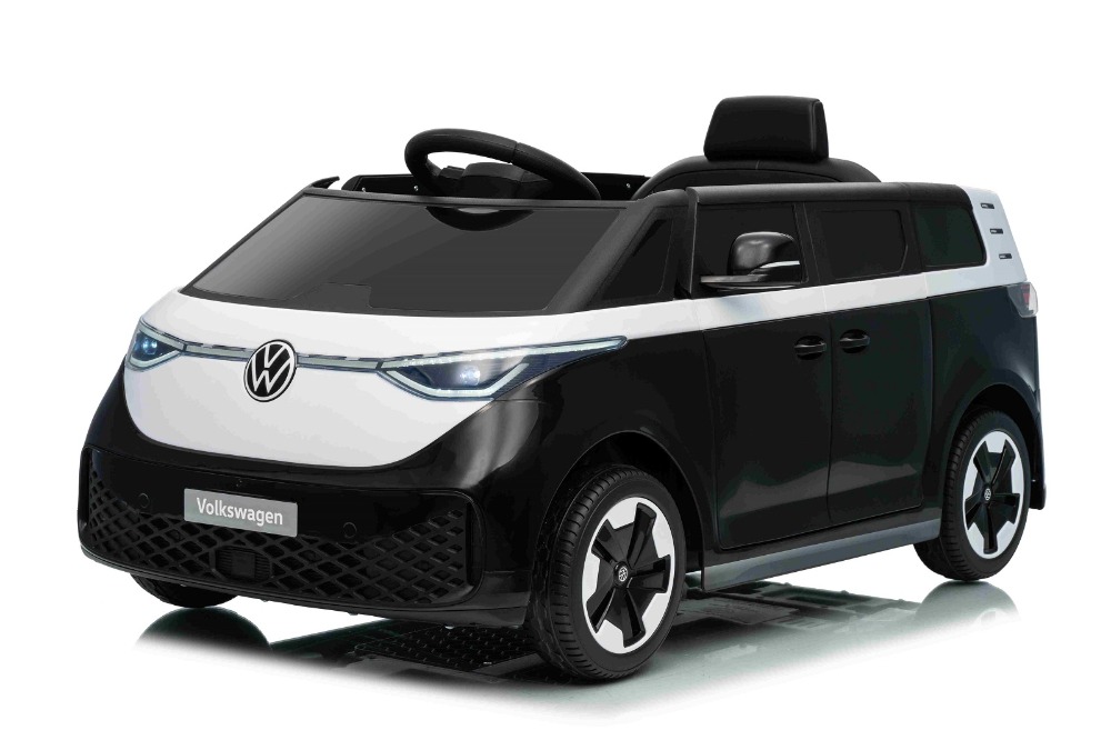 Elektrický VW id.buzz s 2,4G, 2x 200W, 24V/7Ah, černobílý